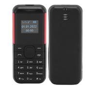 Petit TéLéPhone Portable Mini TéLéPhone 2g éCran 0,66 Pouces Lecteur De Son Bluetooth 2 En 1 Double Carte Veille Gsm Petit TéLéPhone De Base Pour Enfants âGéS Noir Rouge