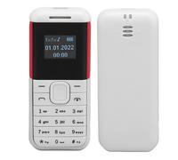 Petit TéLéPhone Portable Mini TéLéPhone 2g éCran 0,66 Pouces Lecteur De Son Bluetooth 2 En 1 Double Carte En Veille Gsm Petit TéLéPhone De Base Pour Enfants âGéS Blanc