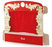 Trudi Petit théâtre Sevi – Théâtre de marionnettes portable en peluche 58×56×21 cm (mod. 88014)