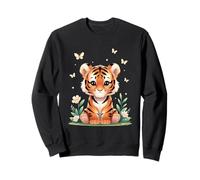 Petit Tigre Design Floral Sweatshirt