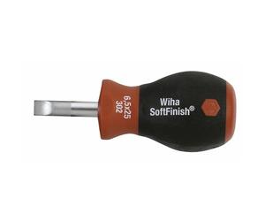 Petit tournevis plat Stubby, manche bi-matière - 5.5x25 - 26965 WIHA