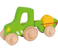 Petit tracteur en bois avec remorque Goki