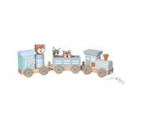 Petit train rayé animaux du zoo