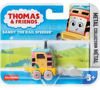Fisher-Price Thomas & Friends Sandy the Rail Speeder die-cast push-along toy train engine for preschool kids ages 3+