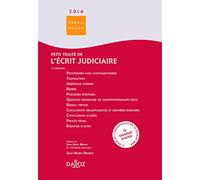 Petit traité de l'écrit judiciaire