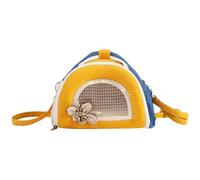 Petit transporteur d'animaux de compagnie - Soupche de voyage respirante, sac de lapin portable, porte-animaux du hamster | Structure flexible de la porteuse douce légère, fourre-tout de stockage de c
