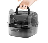 Petit Transporteur pour Animaux,Boîte Habitat Portable et aérée | Cage de Voyage pour Petits Animaux,pour Cochon d'Inde, Lapin, Souris, Chinchilla, Idéal pour Camping,