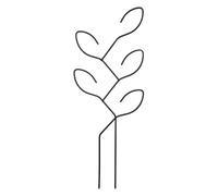 Petit treillis pour - Cadre de support en forme de feuille antirouille - Support décoratif pour grimpantes pour intérieur | Structure en métal robuste, système de fixation stable pour