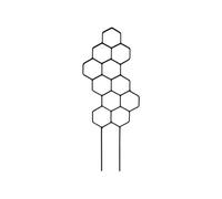 Petit treillis pour en pot, 2 pièces de support de lierre | Support de plante pour jardinier, maison, appartement, salon, balcon, porche, terrasse, jardin et verdure en pot.