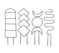 Petit treillis pour en pot | Treillis de jardin pour d'intérieur en pot | Support pour d'intérieur Obélisque Structures de culture empilables pour fleurs de lierre, gloires du