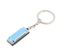 Petit trousseau de clés Harmonica spécial 8 tons 4 trous Porte-clés Porte-clés Sac Pendentif Jouet de musique Porte-clés