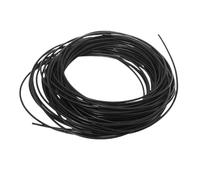 Petit tuyau capillaire noir, diamètre extérieur 6 mm, 5 mm, 4,5 mm, tube flexible en caoutchouc de silicone blanc for laboratoire, 1 pièce(Black,2METERS*1MM*2MM)