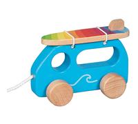 goki Van de surfeur 54858 – planche de surf amovible – en bois bleu à tirer