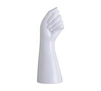 Petit vase à corps humain, vase en céramique blanche, vase à main, vase moderne pour décoration de jardin, maison, salon, statue d'art de table, intérieur et extérieur (blanc)