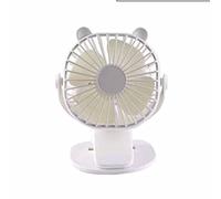 Petit Ventilateur à Clip alimenté par USB, Ventilateur Portable de 6 Pouces, 3 Vitesses réglables, Petit Ventilateur avec Pince Robuste, Ventilateur de Bureau/Clip Personnel Silencieux, Flux d'air