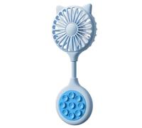 Petit ventilateur à ventouse USB - Mini ventilateur pliable portable pour étudiant paresseux - Utilisation rechargeable - Ventilateur de bureau portable pour l'extérieur - Pliable - Mini portable