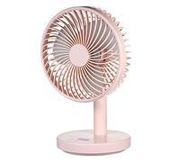 Petit ventilateur de bureau à affichage numérique à quatre vitesses super silencieux intelligent à trois vitesses de synchronisation LED 60°