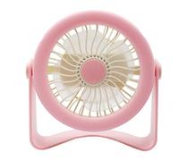 Petit ventilateur de bureau avec lumière LED, rotation à 360 degrés, silencieux, refroidissement USB, table solide autour du cou