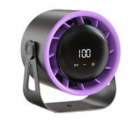 Petit ventilateur de bureau avec rotation à 360 degrés, faible bruit, convient pour poussettes, bureau, maison, voyage et table d'activités de plein air