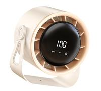 Petit ventilateur de bureau avec rotation à 360 degrés, faible bruit, convient pour poussettes, bureau, maison, voyage et table d'activités de plein air