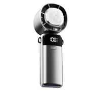 Petit ventilateur de bureau personnel - Ventilateur portable | Petit ventilateur de refroidissement pour voyage | Refroidisseur d'air silencieux à affichage numérique avec 100 vitesses, gadget pliable