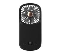 Petit ventilateur de bureau pliable avec affichage numérique - Ventilateur portatif - Appareil de refroidissement intérieur et extérieur, idéal pour les climats chauds