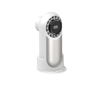Petit ventilateur de bureau pratique, confortable, affichage numérique, refroidissement à air rechargeable, convient pour la maison