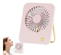Petit ventilateur de bureau, refroidisseur personnel incliné à 180°, ventilateur de bureau USB avec poignée portable pour école, tente extérieure, plage, jardin, gym, activités de camping