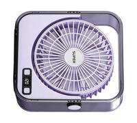 Petit Ventilateur de Bureau USB Individuel 19,3 x 18,4 x 6 cm, étude Multicolore (Violet)
