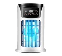 Petit ventilateur de climatisation portable - Petit ventilateur de climatisation de bureau, ventilateur d'intérieur silencieux pour la maison, les voyages et l'extérieur