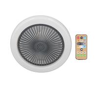 Petit Ventilateur de Plafond avec Télécommande Légère, Vitesse et luminosité, Pales Fermées pour Moteur Silencieux en Cuivre Pur, Idéal pour Salle de Bain, Placard, Balcon, Garage, Chambre
