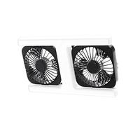 Petit Ventilateur De Plafond - Lampe LED À Visser, Puissant Ventilateur Réglable | Système De Refroidissement À Minuterie À Débit D'air Élevé À Double Tête, Luminaire De Ventilation Télécommandé À Pri