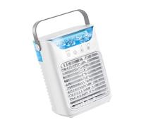 Petit ventilateur de refroidissement de climatisation 3 vitesses pour chambre à coucher, bureau, ordinateur de bureau, USB, brumisation pour ordinateur