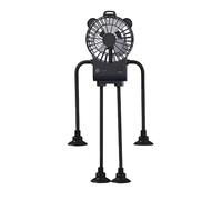 Petit Ventilateur de Table pour Bureau | Brasseur d'Air de Table Robot 3 Vitesses avec Ventouse | Ventilateur de Voyage | pour Bureau Voyage Chambre à Coucher Camping Travail Chevet et Maison