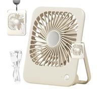 Petit ventilateur, léger - 3 vitesses réglables de refroidissement, voyage, maison, chambre à coucher, bureau, camping, voiture, voyage, voiture, plage, homme et femme