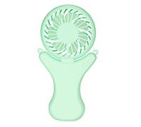 Petit Ventilateur Paresseux Suspendu au Cou, Portable, USB, Pliable, Peut être chargé, Vert (Batterie 3000 mAh)