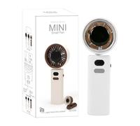 Petit ventilateur personnel : support de fixation polyvalent, technologie de moteur sans balais, silencieux, générateur éolien de poche, appareil portable avec clip | Temperatur