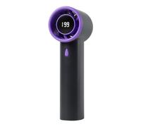 Petit ventilateur portable charge USB écran LCD moteur sans balais haute vitesse, mini ventilateur portable à main rafraîchissant écran numérique
