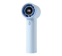 Petit ventilateur portable charge USB écran LCD moteur sans balais haute vitesse, mini ventilateur portable à main rafraîchissant écran numérique