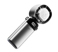Petit ventilateur portable | Petit ventilateur de refroidissement à main, affichage numérique, gadgets cool, refroidisseur d'air à piles pour femmes, hommes, , chambre à coucher, plage, camping