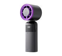 Petit ventilateur portable rechargeable par USB, silencieux, réglage de 100 vitesses, refroidissement pour voyage, bureau, maison, cadeau d'anniversaire portable