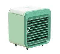 Petit Ventilateur Portatif, Humidificateur d'air, À Brume Refroidi l'eau, 2400mAh, De Refroidissement Rechargeable par USB, 3 Vitesses Vent for La Maison RafraîChissez-Vous Rapidement(Green)