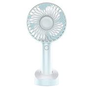 Petit Ventilateur portatif, Petit et Portable avec Base, Utilisation sur Bureau, Mini Ventilateur réglable à 3 Vitesses et Chargement USB, Chambre à Coucher, Bureau extérieur, Fort Flux d'air