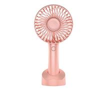 Petit Ventilateur portatif, Petit et Portable avec Base, Utilisation sur Bureau, Mini Ventilateur réglable à 3 Vitesses et Chargement USB, Chambre à Coucher, Bureau extérieur, Fort Flux d'air