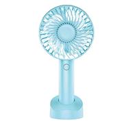 Petit Ventilateur portatif, Petit et Portable avec Base, Utilisation sur Bureau, Mini Ventilateur réglable à 3 Vitesses et Chargement USB, Chambre à Coucher, Bureau extérieur, Fort Flux d'air