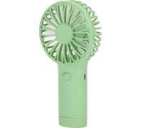 Petit ventilateur portatif vert, rechargeable par USB et fonctionnant sur batterie, pour le voyage, le pique-nique et le bureau