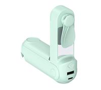 Petit ventilateur rechargeable avec de fortes vitesses de vent intégrées dans la lumière et support de téléphone, adapté pour les petits espaces, ventilateur portable avec différents réglages de