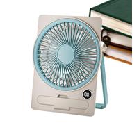 Petit ventilateur, rechargeable par USB, portable, écran LCD numérique, outil de refroidissement à suspendre pour bureau, dortoir, chambre à coucher, maison