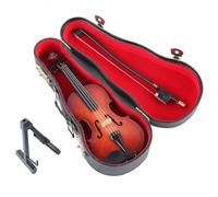 Petit violon jouable : le plus petit violon jouable du monde, instrument de musique miniature avec son, accessoire de maison de poupée et porte-clés (9 cm)