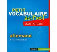 Petit vocabulaire actuel Allemand - Exercices